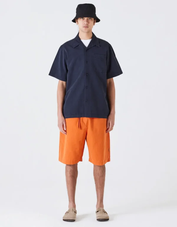 Maharishi Shirts*4325 Camp Collar Shirt Navy