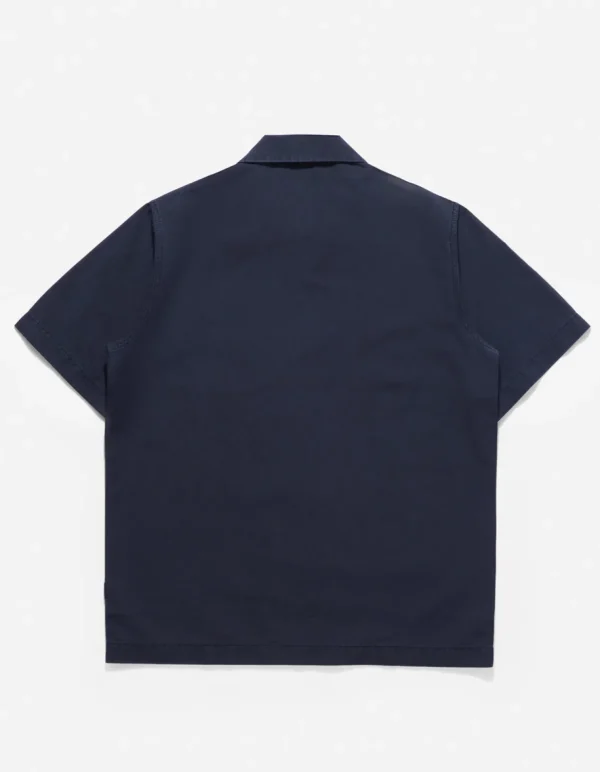 Maharishi Shirts*4325 Camp Collar Shirt Navy