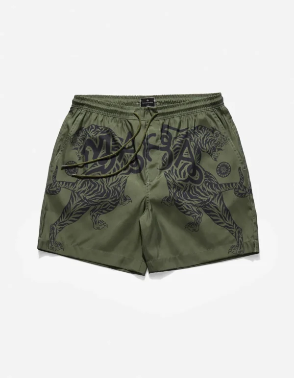 Maharishi Swim Shorts*1020 Muay Thai Swim Shorts Olive