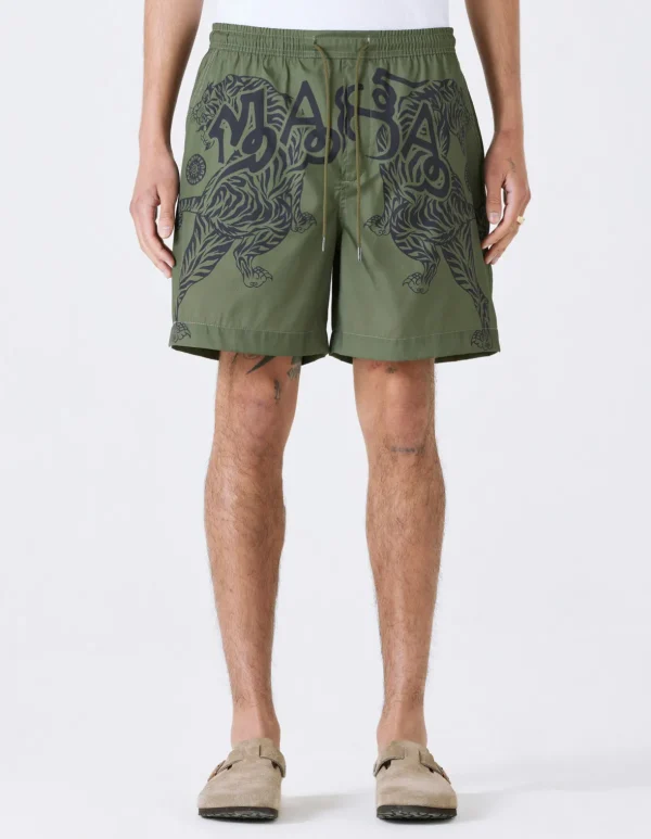 Maharishi Swim Shorts*1020 Muay Thai Swim Shorts Olive