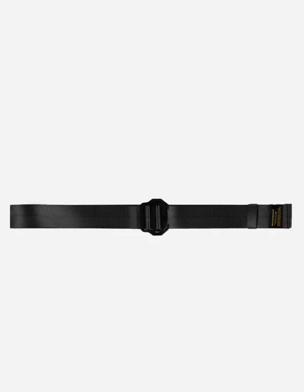 Maharishi Belts*9195 Tilt Head Loop Belt · Nylon Webbing Black