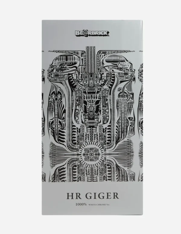 Maharishi Home*Medicom Be@Rbrick Hr Giger Chrome Version 1000% White