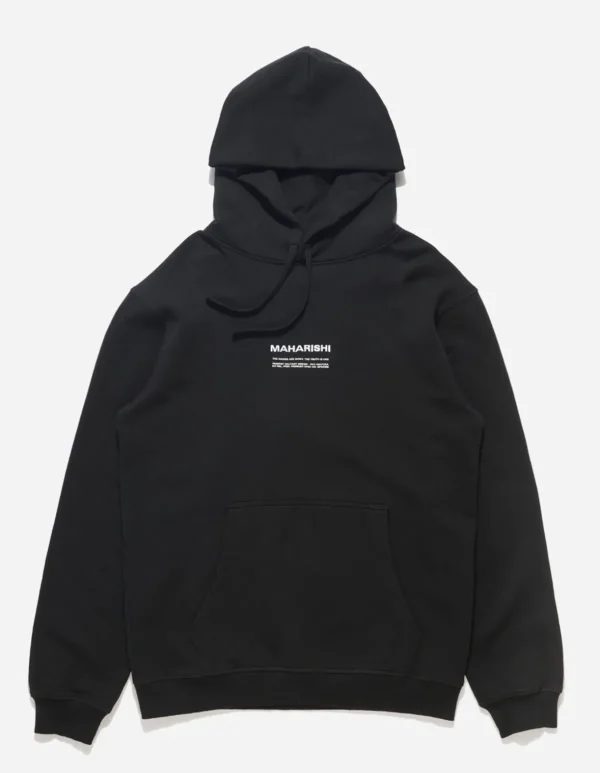 Maharishi Hooded Sweats*7010 Miltype Embroidered Hooded Sweat · Organic Sweat 450 Black