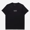 Maharishi Short Sleeve T-Shirts*9912 Miltype Embroidered T-Shirt Black