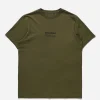 Maharishi Short Sleeve T-Shirts*9912 Miltype Embroidered T-Shirt Olive Og-107F