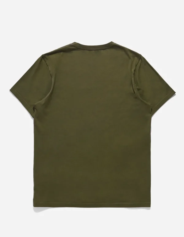 Maharishi Short Sleeve T-Shirts*9912 Miltype Embroidered T-Shirt Olive Og-107F