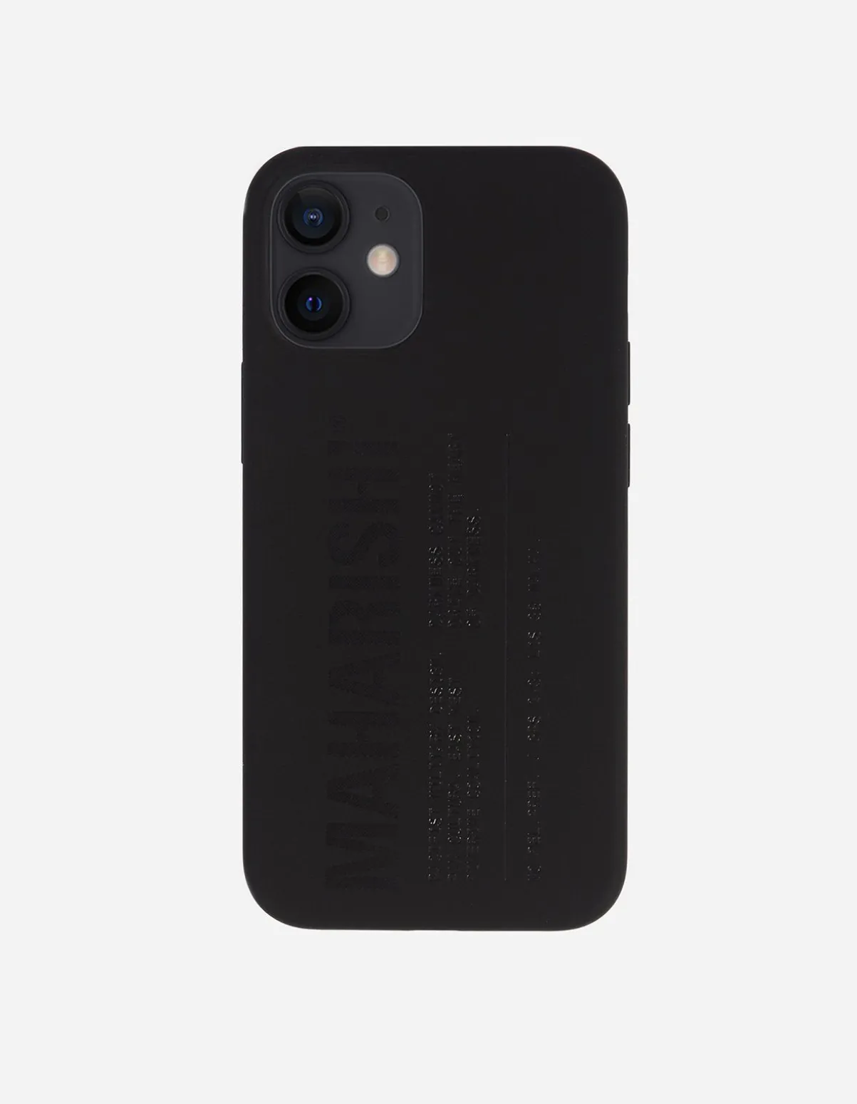 Maharishi Lifestyle*9353 Miltype Iphone 12/12 Pro Case · Laser Etched Silicone Black