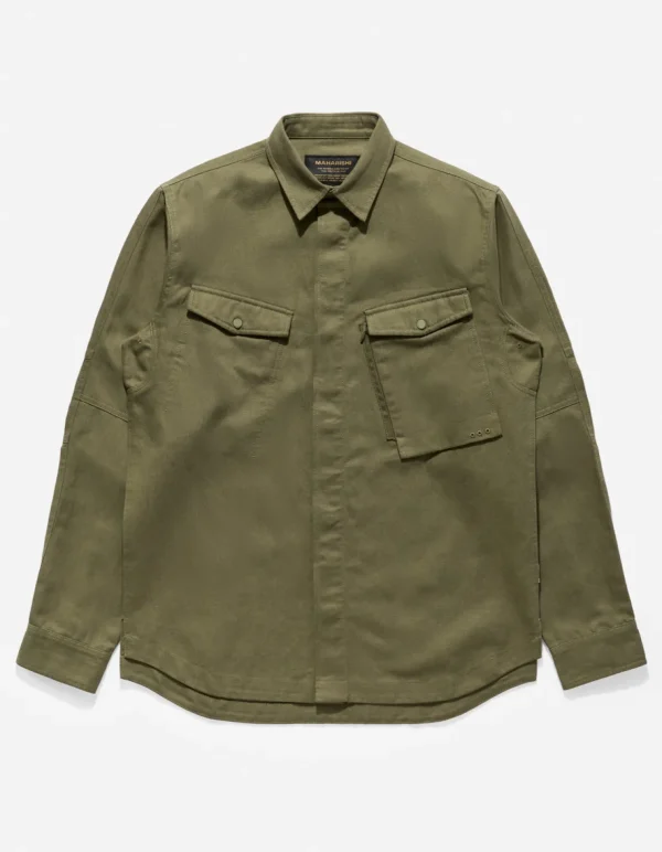 Maharishi Shirts*7028 Miltype Organic Custom Shirt Mil Olive