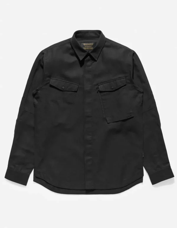 Maharishi Shirts*7028 Miltype Organic Custom Shirt Black