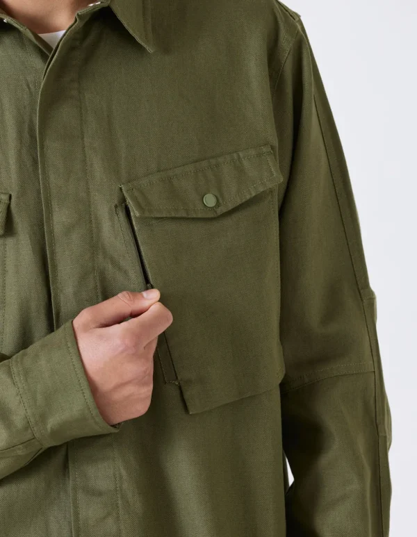 Maharishi Shirts*7028 Miltype Organic Custom Shirt Mil Olive