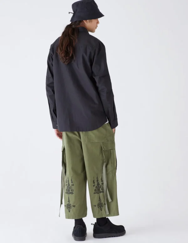 Maharishi Shirts*7028 Miltype Organic Custom Shirt Black