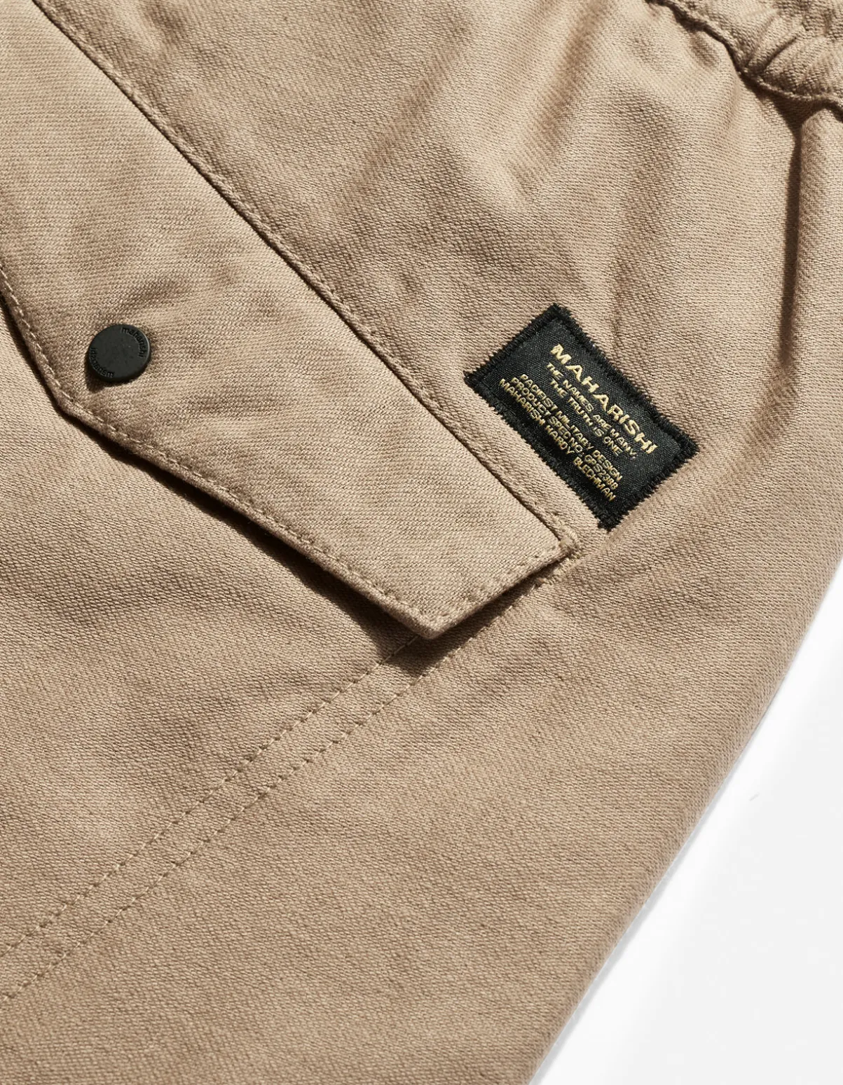 Maharishi Track Pants*7027 Miltype Organic Track Pants Sand