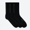 Maharishi Socks*9890 Miltype Peace Sports Socks · 3 Pack Black/Black/Black