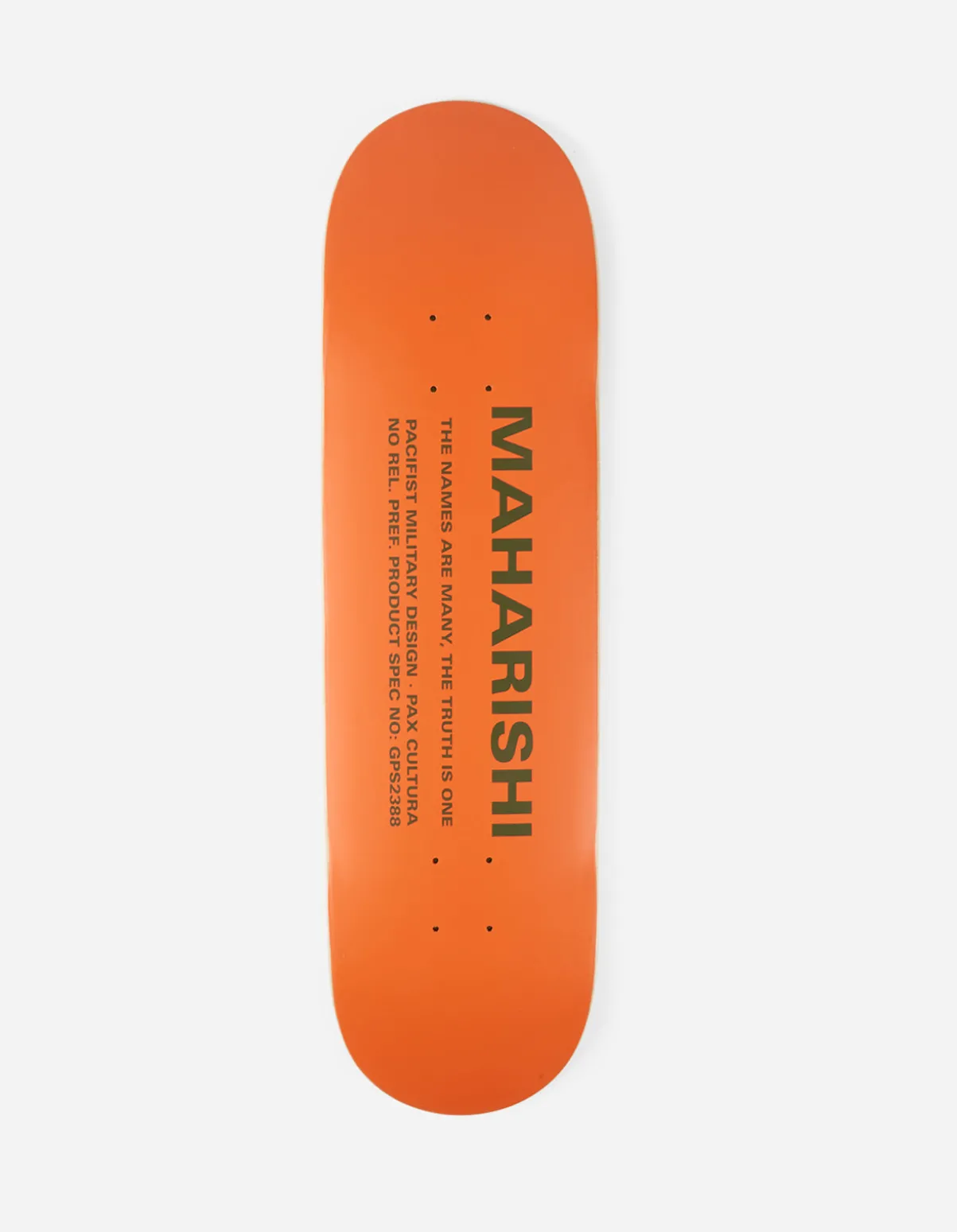 miltype_skate_deck___usa_0-1.webp Maharishi Lifestyle*9498 Miltype Skate Deck · 100% Usa Hard Rock Maple Orange