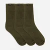 Maharishi Socks*9273 Miltype Sports Socks · 3 Pack Olive/Olive/Olive