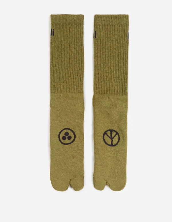 Maharishi Lifestyle*9348 Miltype Tabi Sock · 3 Pack Black/Olive/White