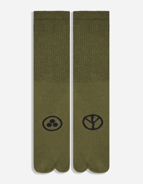 Maharishi Lifestyle*9348 Miltype Tabi Sock · 3 Pack Black/Olive/White