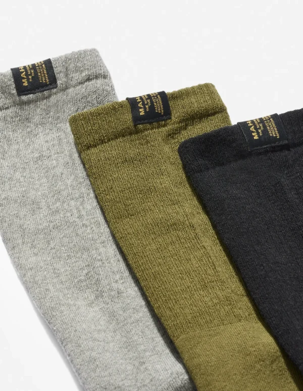 Maharishi Socks*9889 Miltype Tabi Sports Socks Olive/Grey/Black