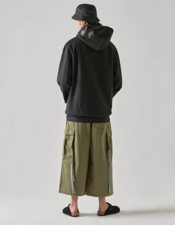 Maharishi Hooded Sweats*4506 Peace Cranes Hooded Sweat Black