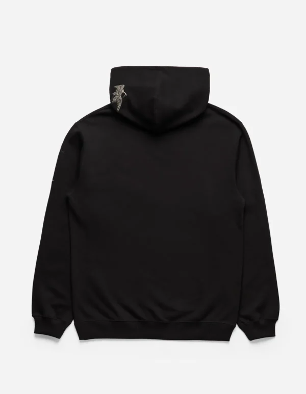 Maharishi Hooded Sweats*4506 Peace Cranes Hooded Sweat Black