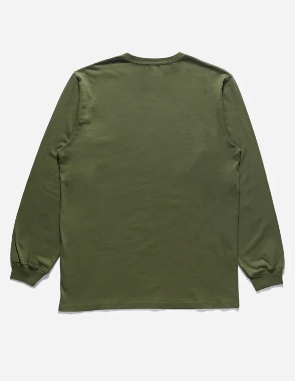 Maharishi Long Sleeve T-Shirts*9921 Pointillist Temple L/S T-Shirt Olive Og-107F