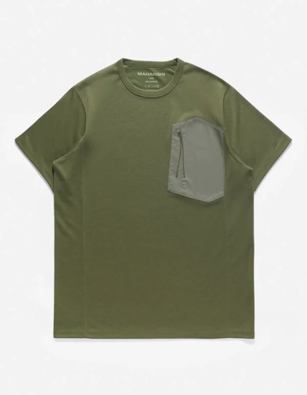 Maharishi Short Sleeve T-Shirts*4251 Polartec Dry® Travel T-Shirt Olive