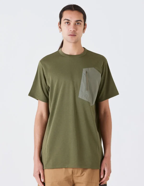 Maharishi Short Sleeve T-Shirts*4251 Polartec Dry® Travel T-Shirt Olive