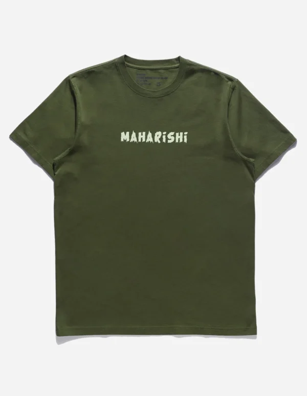 Maharishi Short Sleeve T-Shirts*1006 Rabbit Bones T-Shirt Olive Og-107F