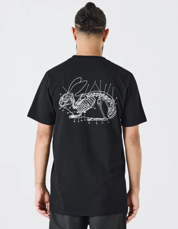 Maharishi Short Sleeve T-Shirts*1006 Rabbit Bones T-Shirt Black