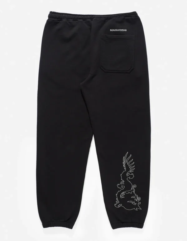 Maharishi Sweatpants*1088 Reflective Dragon Sweatpants Black