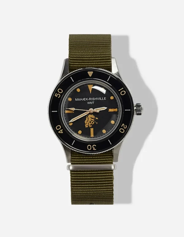 Maharishi Lifestyle*9372 Riverine Diver Watch Case · Aged Dial Steel