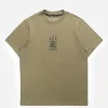 Maharishi Short Sleeve T-Shirts*4285 Sak Yant Embroidered Organic T-Shirt Olive Og-107F