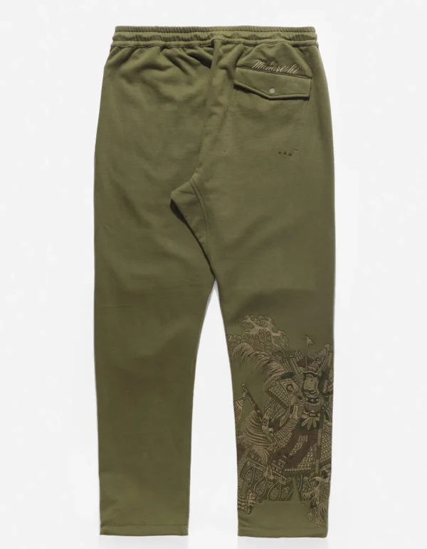 Maharishi Sweatpants*4247 Samurai Vs. Dragon Embroidered Sweatpants Olive Og-107F/Tonal