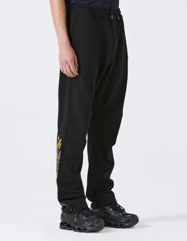 Maharishi Sweatpants*4247 Samurai Vs. Dragon Embroidered Sweatpants Black