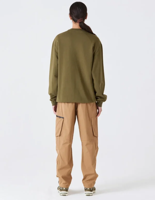 Maharishi Crew Sweats*4242 Samurai Vs. Dragon Embroidered Crew Sweat Olive/Tonal