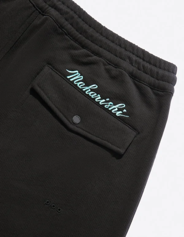 Maharishi Sweatpants*4247 Samurai Vs. Dragon Embroidered Sweatpants Black