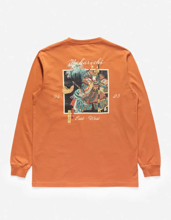 Maharishi Long Sleeve T-Shirts*1032 Samurai Vs. Dragon L/S T-Shirt Rust