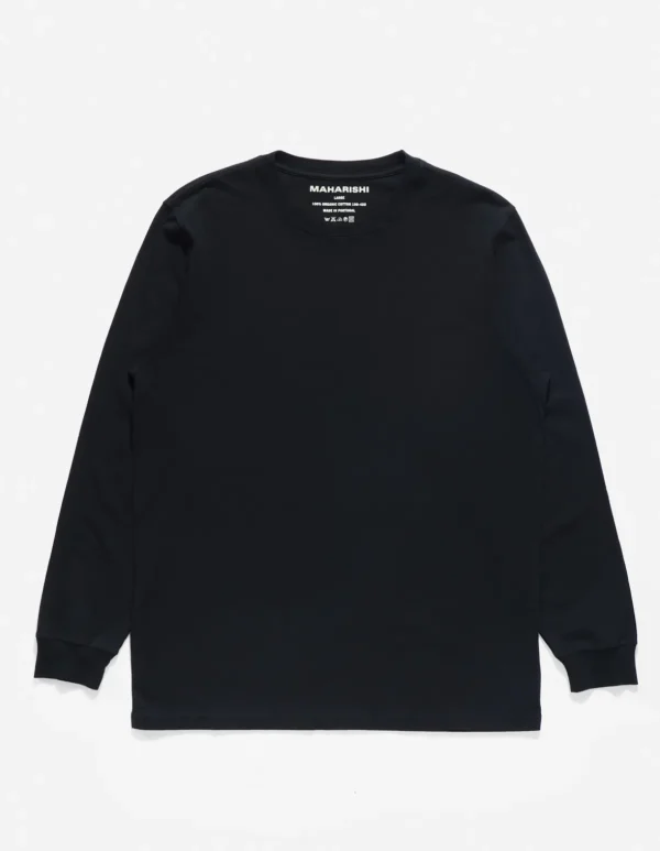 Maharishi Long Sleeve T-Shirts*1032 Samurai Vs. Dragon L/S T-Shirt Black