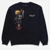 Maharishi Crew Sweats*4503 Shinobi Embroidered Crew Sweat Black