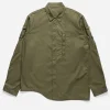 Maharishi Shirts*4297 Snocord Travel Shirt Olive Og-107F