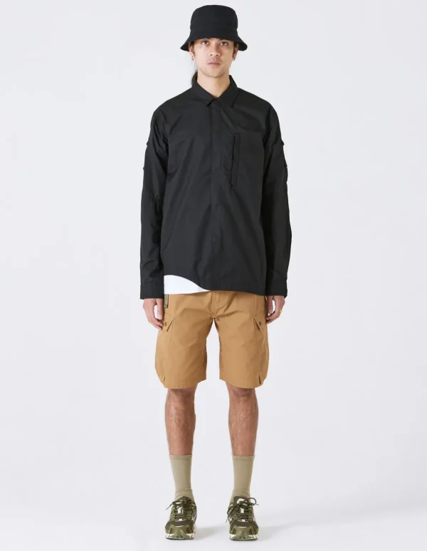Maharishi Shirts*4297 Snocord Travel Shirt Black
