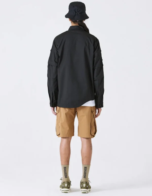 Maharishi Shirts*4297 Snocord Travel Shirt Black