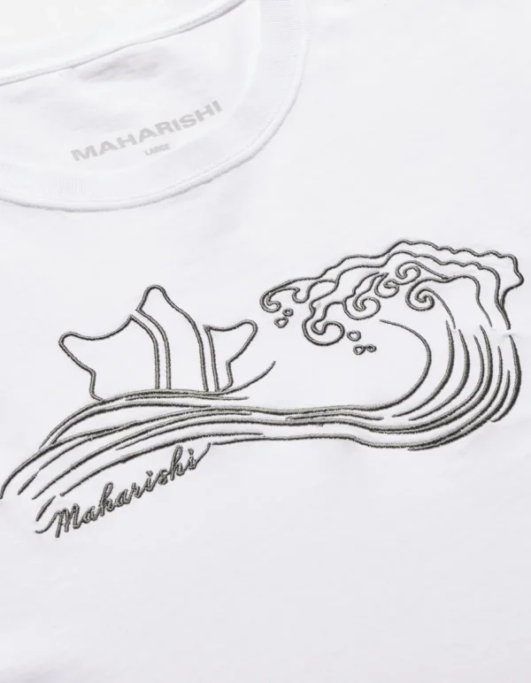 Maharishi Short Sleeve T-Shirts*1024 Songkran Embroidered T-Shirt White