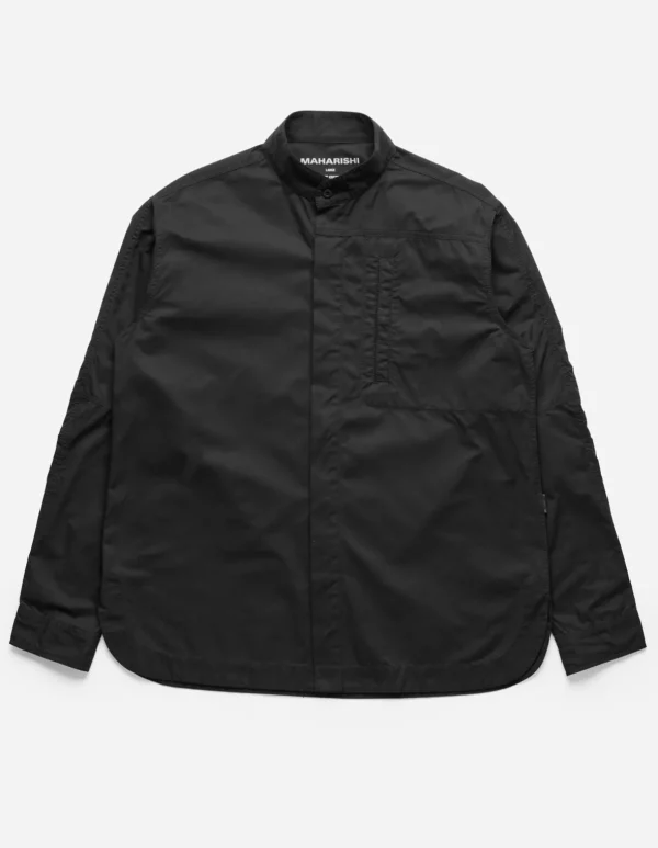 Maharishi Shirts*4585 Stand Collar Shirt Black