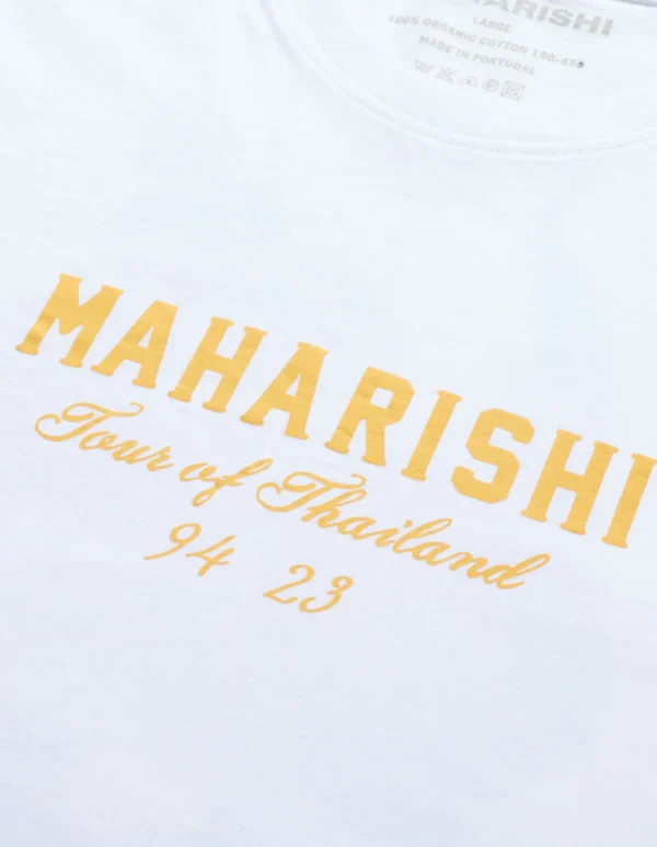 Maharishi Short Sleeve T-Shirts*1029 Temple Naga Organic T-Shirt White