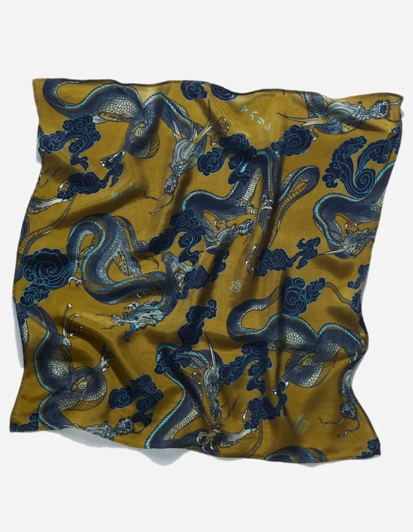 Maharishi Hats And Scarves*4232 Thai Cloud Dragon Bandana Olive