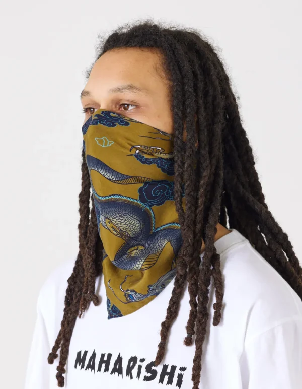 Maharishi Hats And Scarves*4232 Thai Cloud Dragon Bandana Olive