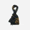 Maharishi Hats And Scarves*4233 Thai Cloud Dragon Pashmina Golden Black