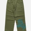 Maharishi Original Snopants*4219 Thai Cloud Embroidered Loose Snopants® Olive Og-107F