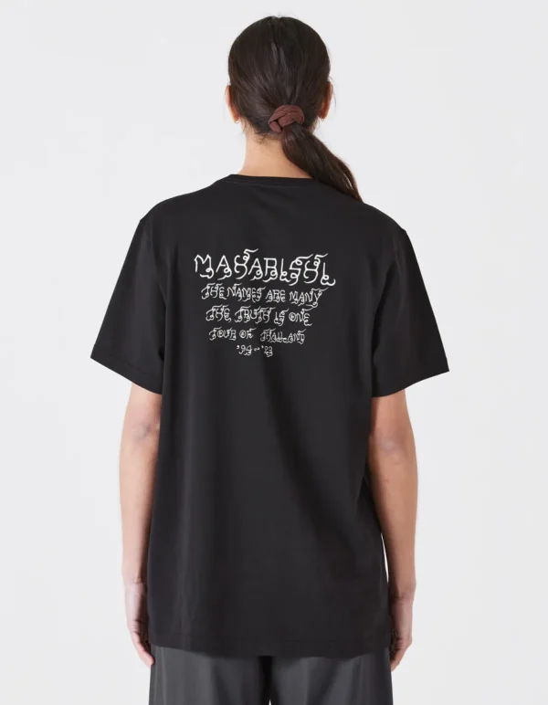 Maharishi Short Sleeve T-Shirts*1018 Thai Script T-Shirt Black